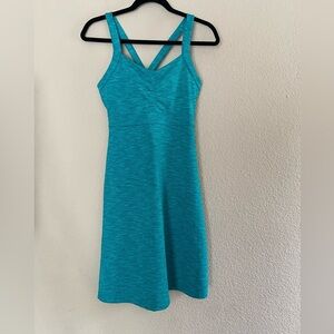 Title Nine Women’s Solution activewear dress blue green tennis pickleball Sz S